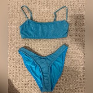 Triangl Blue Bikini Set